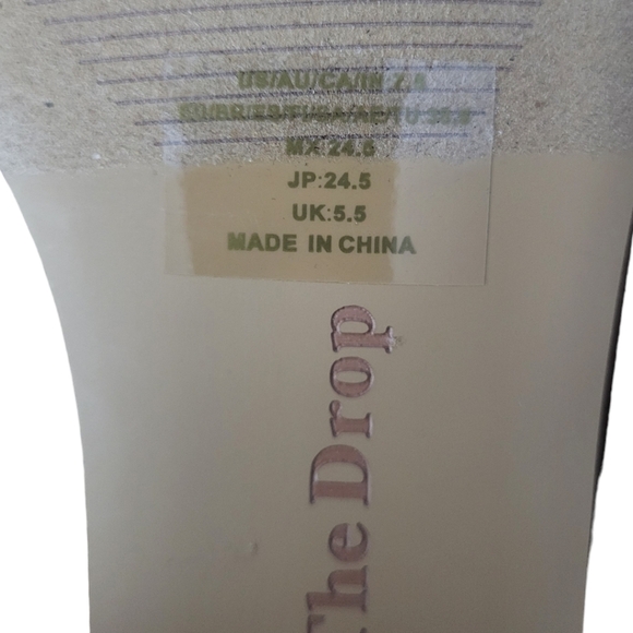 The Drop Avery Square Toe Heeled Sandles Color Coffee Bean Size 7.5 NWOT - Picture 9 of 9